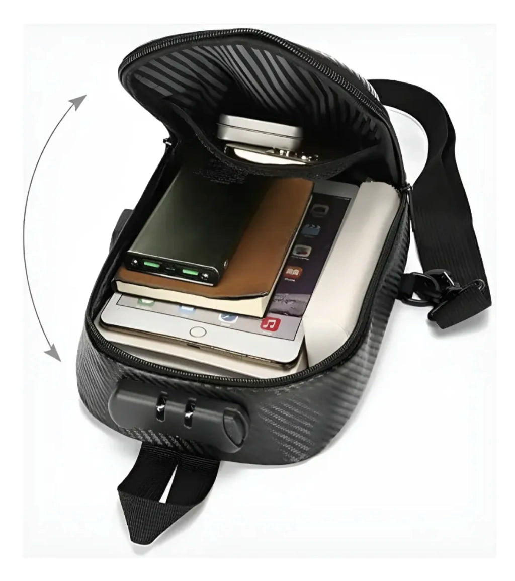 Mochila antirrobo con candado y puerto USB