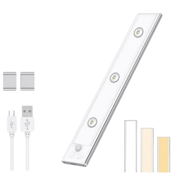 Lámpara LED 40 cm con sensor y 3 tonos de luz
