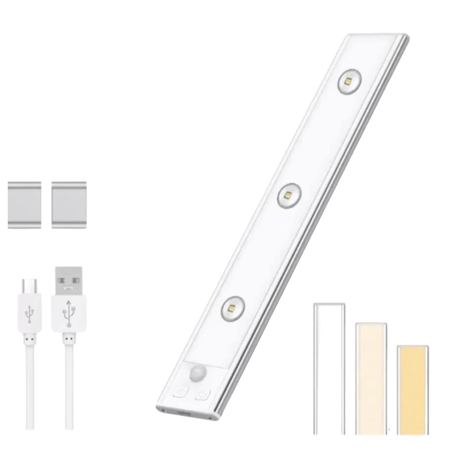 Lámpara LED 40 cm con sensor y 3 tonos de luz