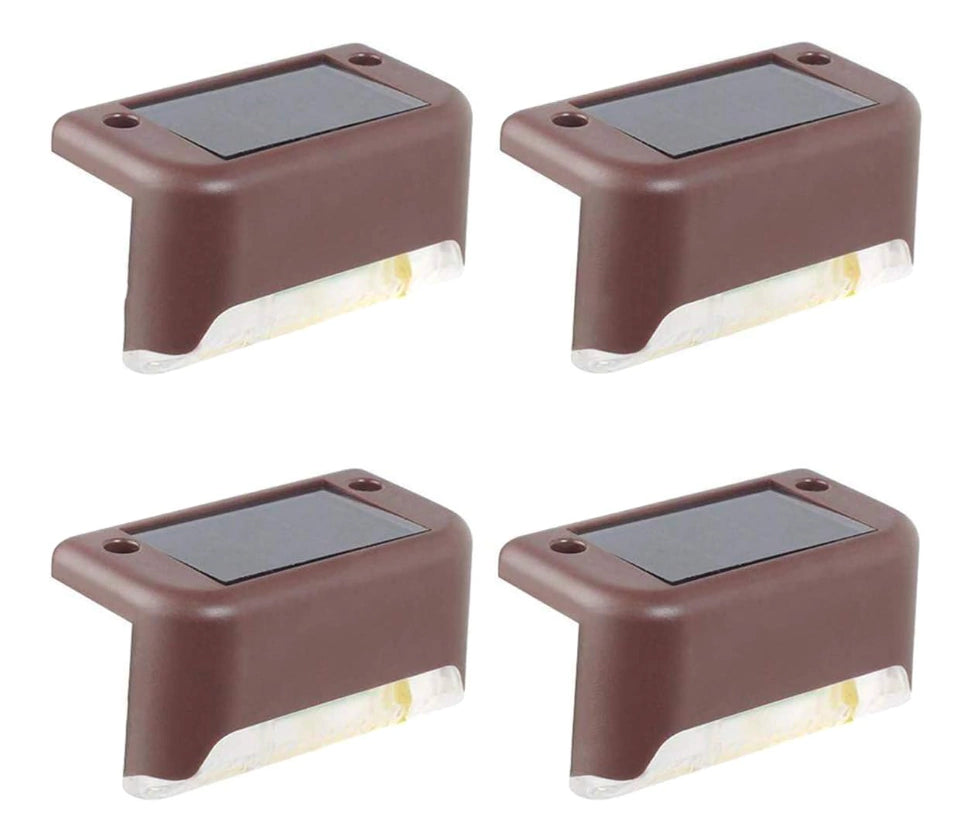 Luces solares para escalera x4 con encendido automático