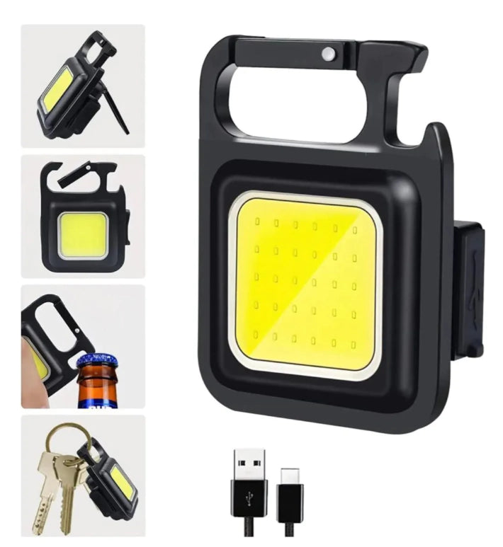 Mini linterna COB 500 lm recargable con imán