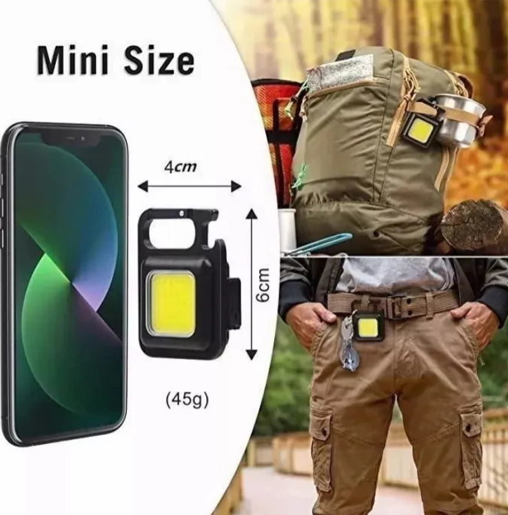 Mini linterna COB 500 lm recargable con imán