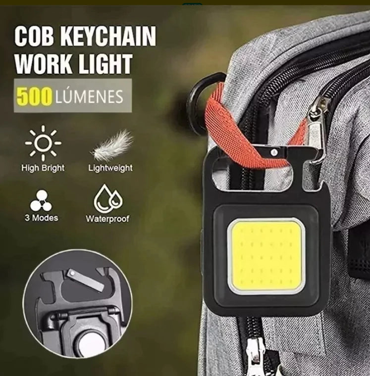 Mini linterna COB 500 lm recargable con imán