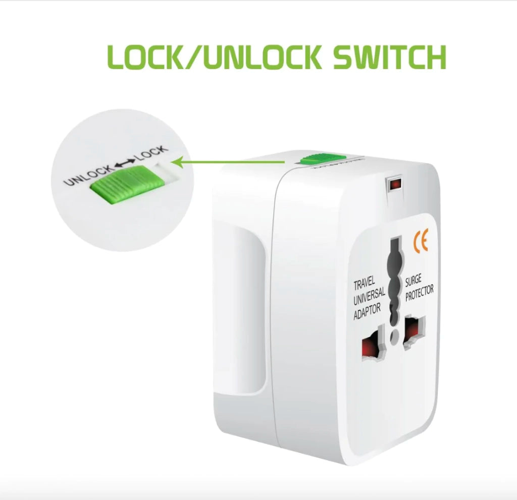 Adaptador universal de viaje para 150 países