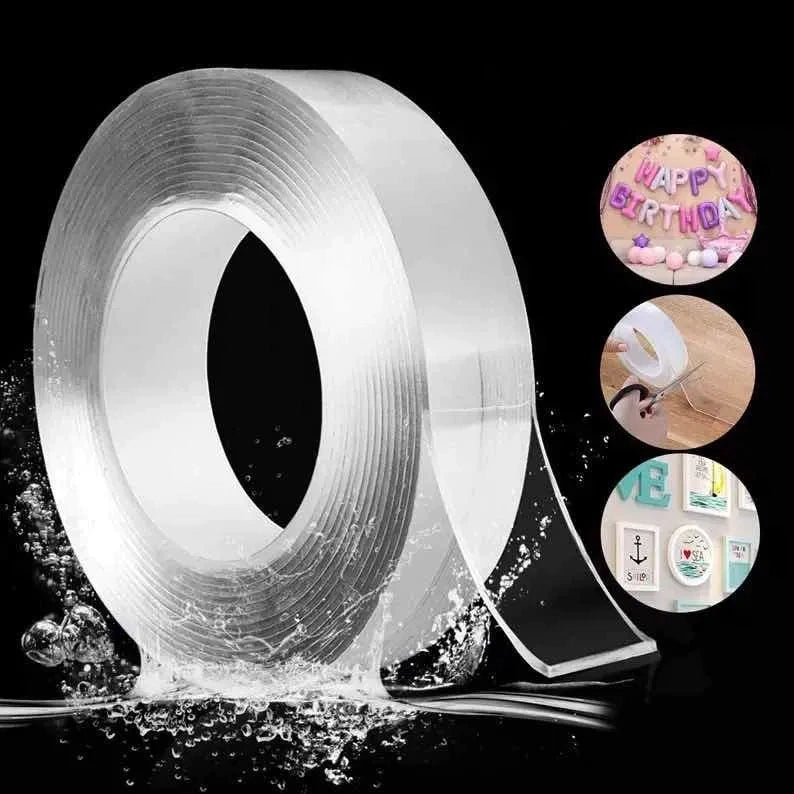 Cinta nano gel doble faz reutilizable 1 m