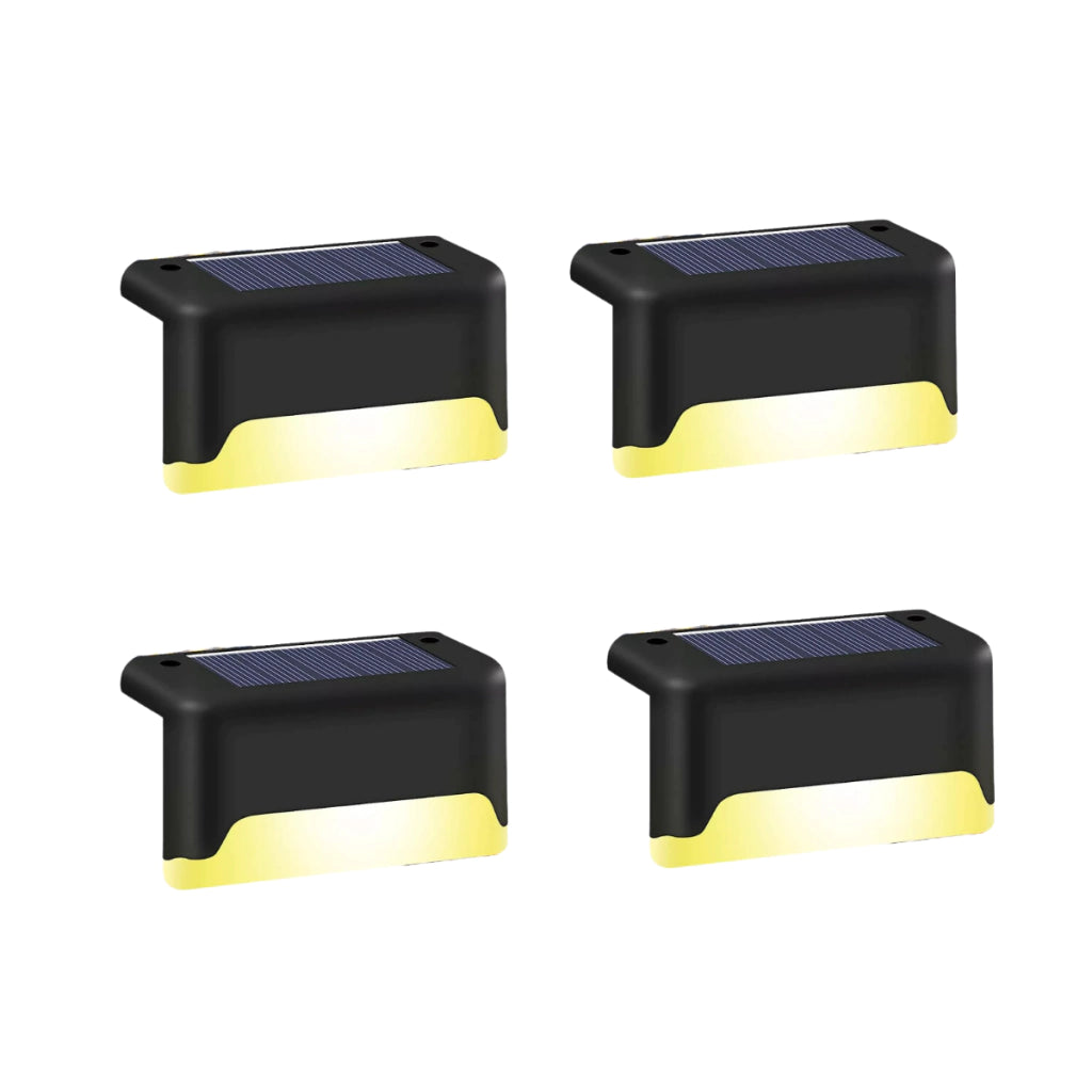 Luces solares para escalera x4 con encendido automático